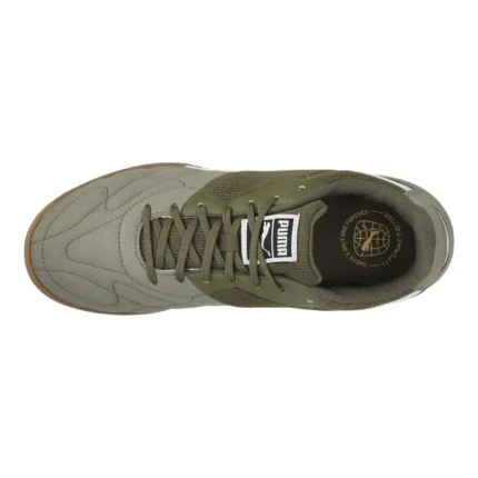 Puma King Top IT - Olive Cargo/White/Puma Gold - Image 4