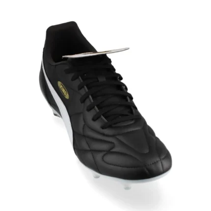 Puma King Top SG - Black/White/Puma Gold - Image 6