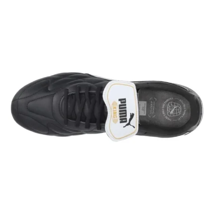 Puma King Top SG - Black/White/Puma Gold - Image 4