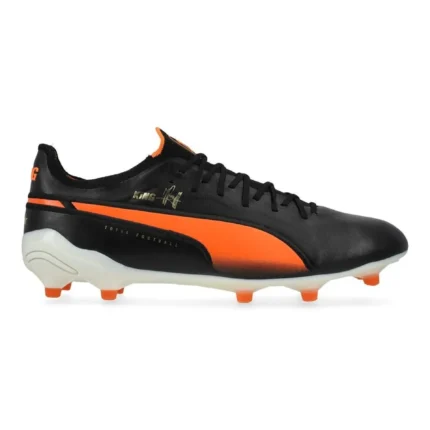 Puma King Ultimate Cruyff FG/AG Legends - Black/White/Rickie Orange/Gold/Frosted Ivory Limited Edition - Image 1