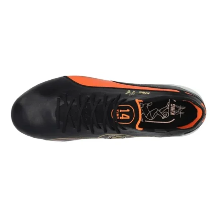 Puma King Ultimate Cruyff FG/AG Legends - Black/White/Rickie Orange/Gold/Frosted Ivory Limited Edition - Image 4