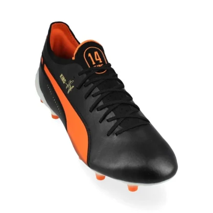 Puma King Ultimate Cruyff FG/AG Legends - Black/White/Rickie Orange/Gold/Frosted Ivory Limited Edition - Image 5