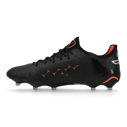 Puma King Ultimate FG/AG Eclipse - Black/Silver/Ultra Orange - Image 3