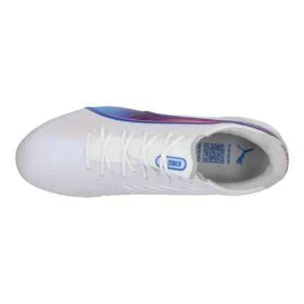Puma King Ultimate FG/AG Formula - White/Bluemazing/Flat Light Gray/Sunset Glow Women - Image 4