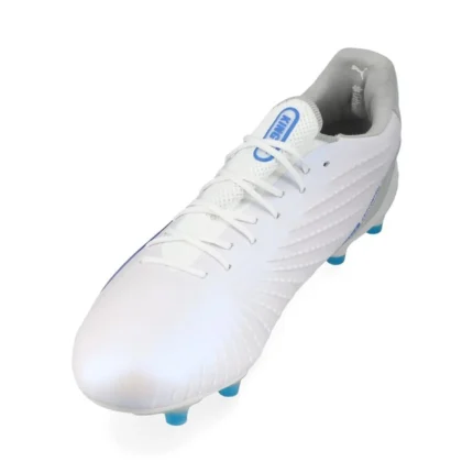 Puma King Ultimate FG/AG Formula - White/Bluemazing/Flat Light Gray/Sunset Glow Women - Image 7