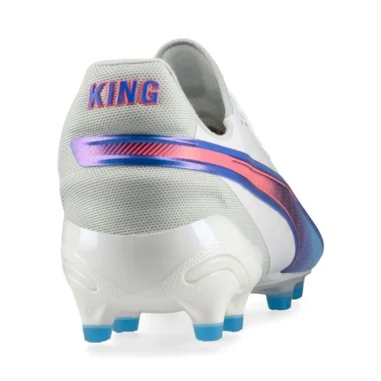 Puma King Ultimate FG/AG Formula - White/Bluemazing/Flat Light Gray/Sunset Glow - Image 6