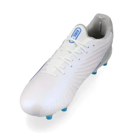 Puma King Ultimate FG/AG Formula - White/Bluemazing/Flat Light Gray/Sunset Glow - Image 7