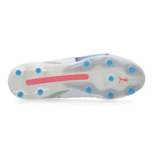 Puma King Ultimate FG/AG Formula - White/Bluemazing/Flat Light Gray/Sunset Glow - Image 2