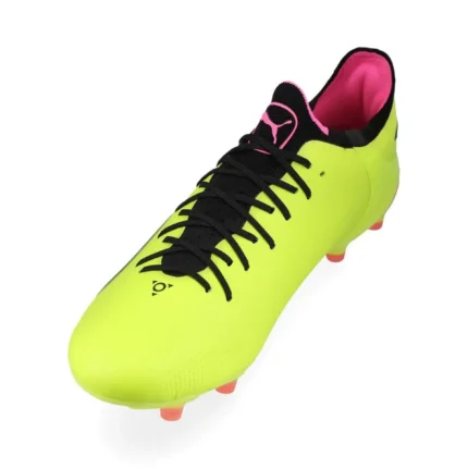 Puma King Ultimate FG/AG Phenomenal - Electric Lime/Puma Black/Poison Pink - Image 7