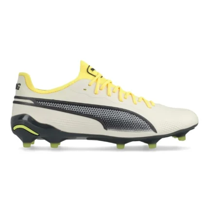 Puma King Ultimate FG/AG Voltage - Alpine Snow/Asphalt/Yellow Blaze - Image 1