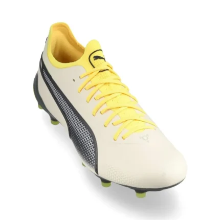Puma King Ultimate FG/AG Voltage - Alpine Snow/Asphalt/Yellow Blaze - Image 5