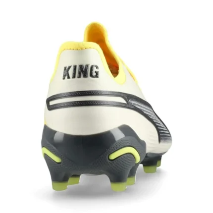 Puma King Ultimate FG/AG Voltage - Alpine Snow/Asphalt/Yellow Blaze - Image 6