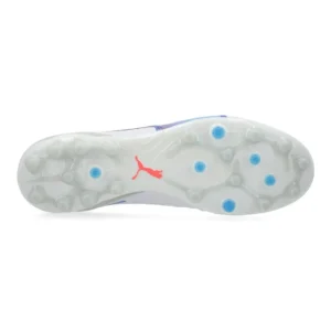 Puma King Ultimate MG Formula - White/Bluemazing/Flat Light Gray/Sunset Glow - Image 2