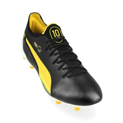 Puma King Ultimate Pele FG/AG Legends - Black/White/Yellow/Gold Limited Edition - Image 5