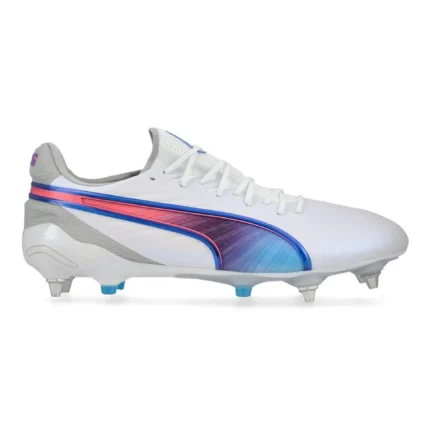 Puma King Ultimate SG Formula - White/Bluemazing/Flat Light Gray/Sunset Glow - Image 1