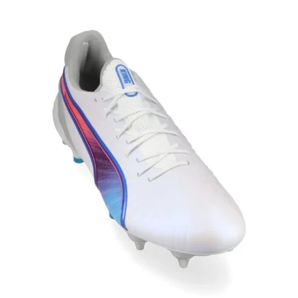 Puma King Ultimate SG Formula - White/Bluemazing/Flat Light Gray/Sunset Glow - Image 5