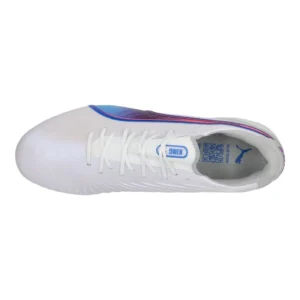 Puma King Ultimate SG Formula - White/Bluemazing/Flat Light Gray/Sunset Glow - Image 4