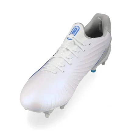 Puma King Ultimate SG Formula - White/Bluemazing/Flat Light Gray/Sunset Glow - Image 7