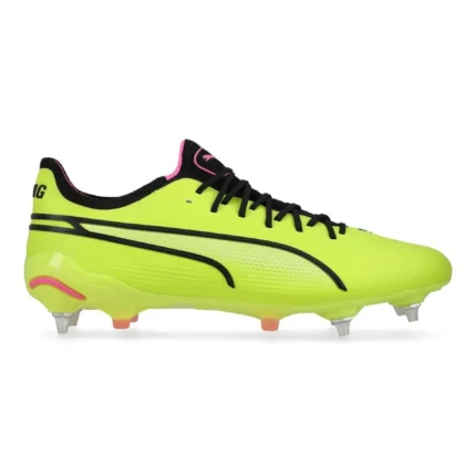 Puma King Ultimate SG Phenomenal - Electric Lime/Puma Black/Poison Pink - Image 1