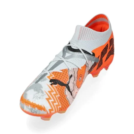 Puma X Unisport Future 7 Ultimate FG/AG Conquer Your Mountain - White/Ultra Orange/Puma Silver Limited Edition - Image 7