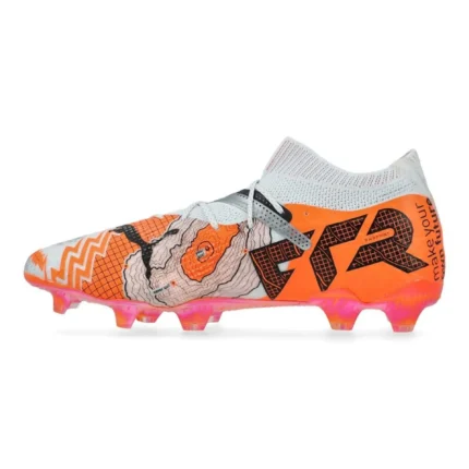 Puma X Unisport Future 7 Ultimate FG/AG Conquer Your Mountain - White/Ultra Orange/Puma Silver Limited Edition - Image 3
