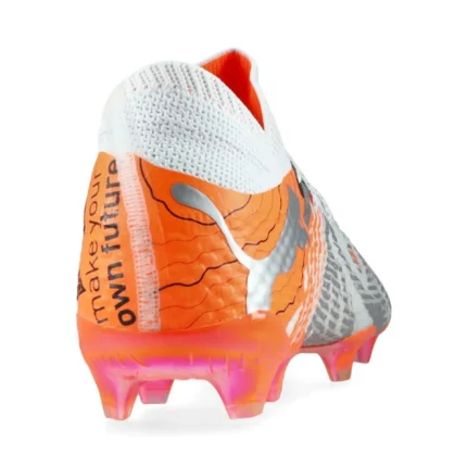 Puma X Unisport Future 7 Ultimate FG/AG Conquer Your Mountain - White/Ultra Orange/Puma Silver Limited Edition - Image 6