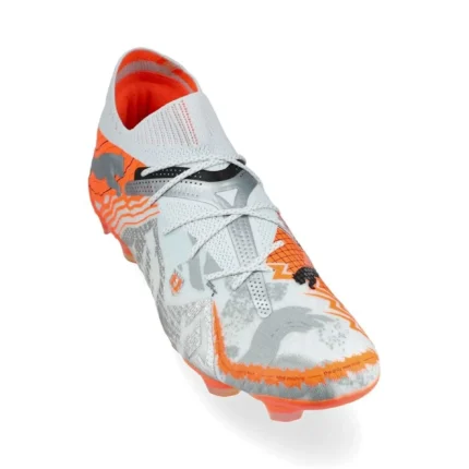 Puma X Unisport Future 7 Ultimate FG/AG Conquer Your Mountain - White/Ultra Orange/Puma Silver Limited Edition - Image 5