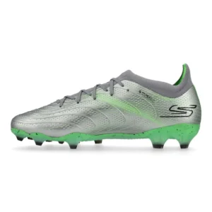Skechers SKX_01 Low FG Laser Comfort - Silver/Lime Green - Image 3