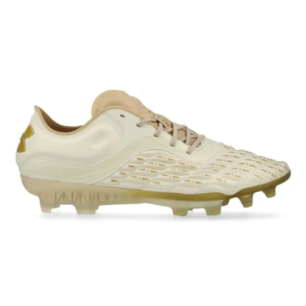 Under Armour Clone Magnetico Elite 3.0 FG - Ivory/Brown/Metallic Gold - Image 1