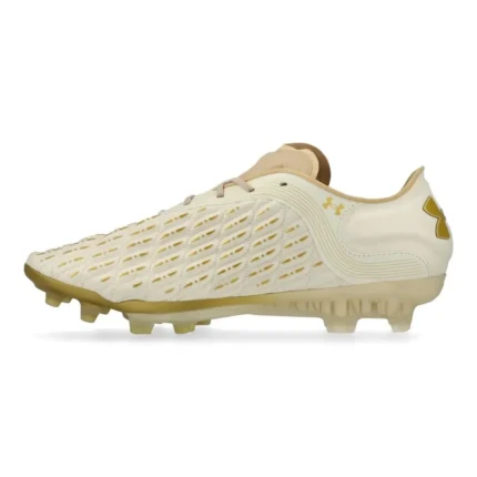 Under Armour Clone Magnetico Elite 3.0 FG - Ivory/Brown/Metallic Gold - Image 3