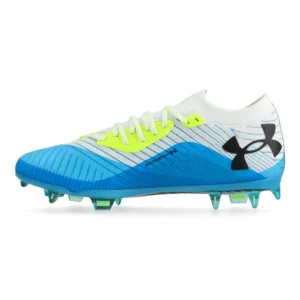 Under Armour Shadow Elite 2.0 FG - White/Blue/Green - Image 3