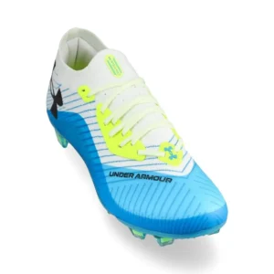 Under Armour Shadow Elite 2.0 FG - White/Blue/Green - Image 5