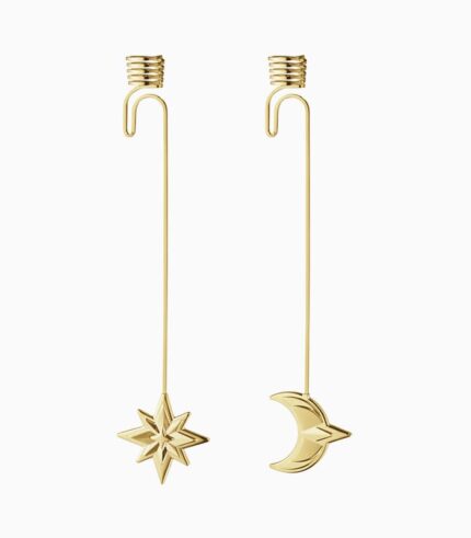 Christmas Candleholder Star and Moon - Image 1